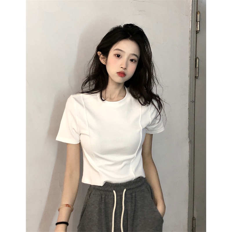 NRVP Áo Thun Mỏng Tay Ngắn Phong Cách Hàn Quốc Mới Mùa Hè 2022 Dành Cho Nữ