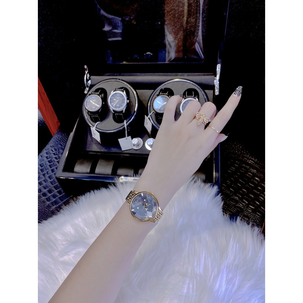 Đồng hồ chính hãng, đồng hồ đeo tay nữ thiên nga SWAROVSKI full box đẹp y hình, siêu sang chảnh, thời trang đẳng cấp