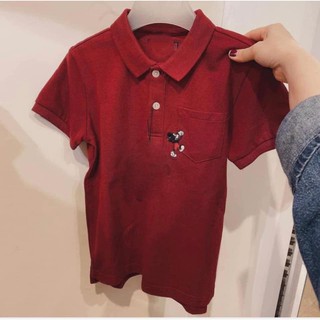 ÁO PHÔNG POLO TRẮNG/ ĐỎ CHUỘT