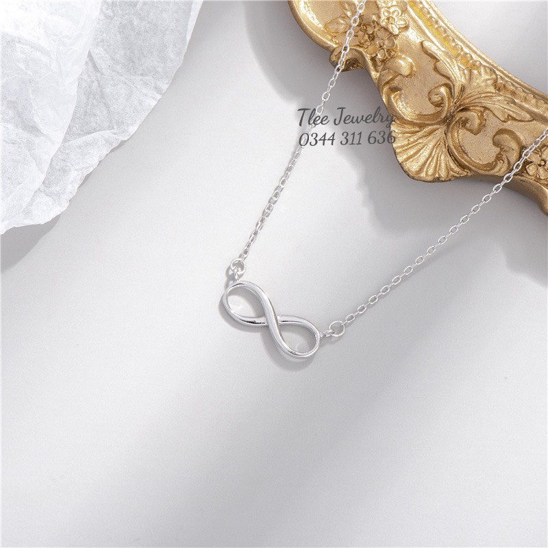 Dây chuyền bạc nữ TLEE mặt vô cực trơn cá tính TleeJewelry D0187