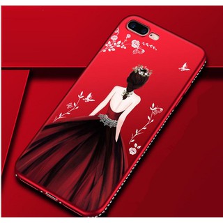 ỐP IPHONE CÔ GÁI - VIỀN ĐÍNH ĐÁ