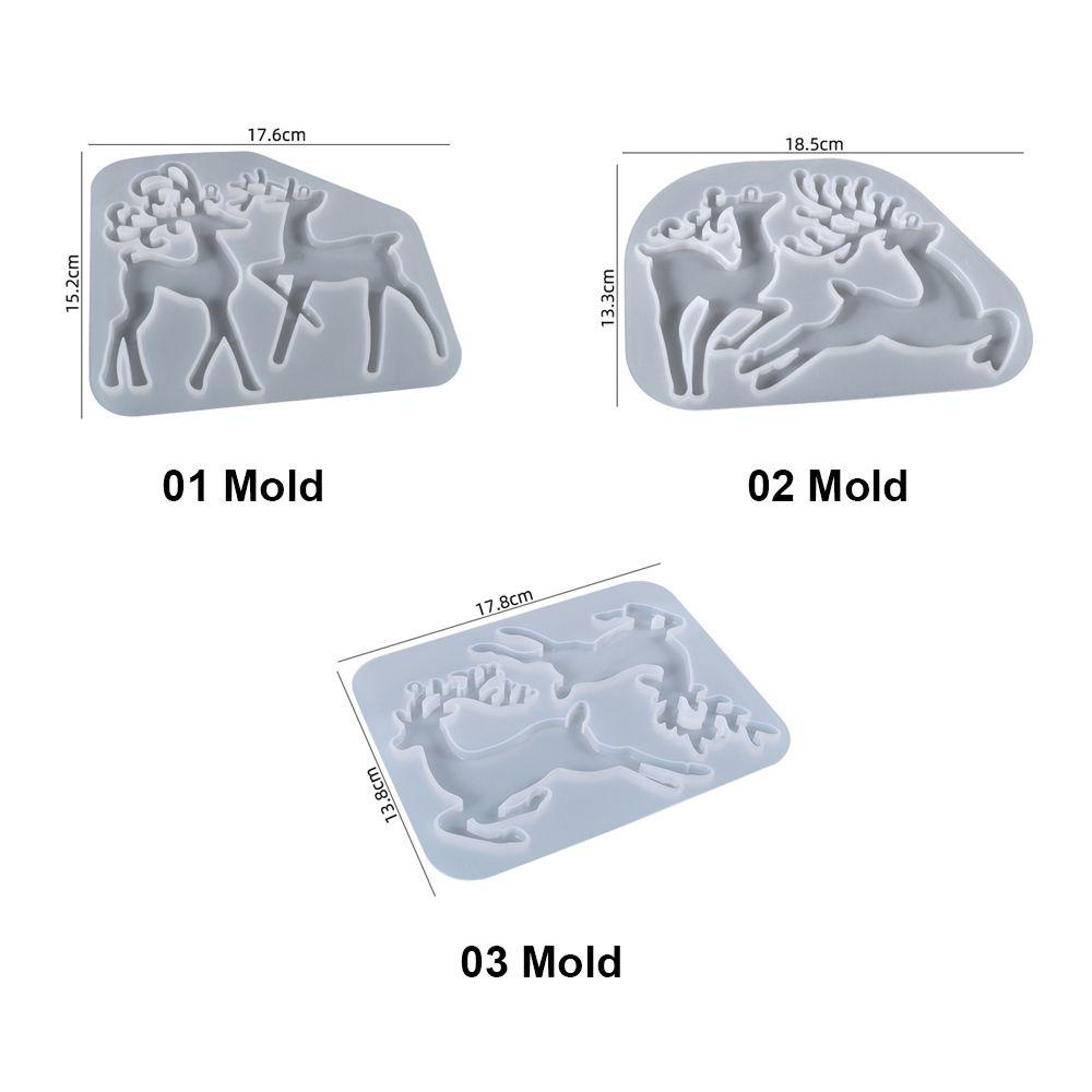 Dụng Cụ Làm Móc Khóa Bằng Epoxy UV Hình Cây Thông Giáng Sinh DIY