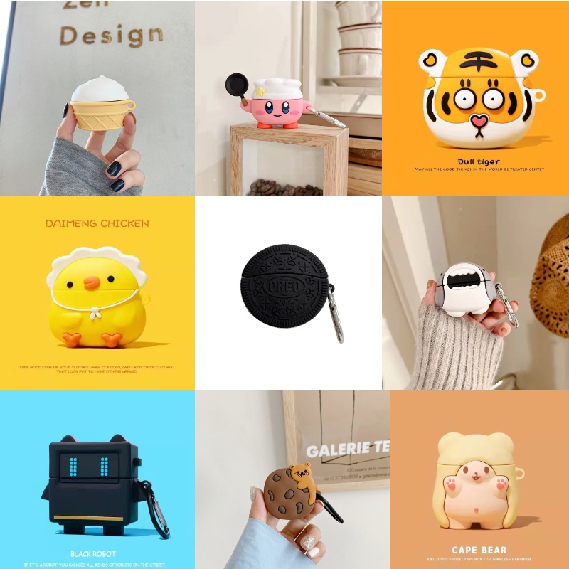 Ốp Điện Thoại Silicon Chống Bụi Họa Tiết Hoạt Hình Dễ Thương Cho Baseus WM01 / WM02 WM01 WM02