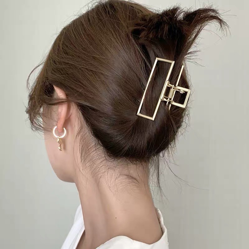 XẢ HÀNG-  Kẹp tóc gắp kim loại trơn style Hàn Quốc