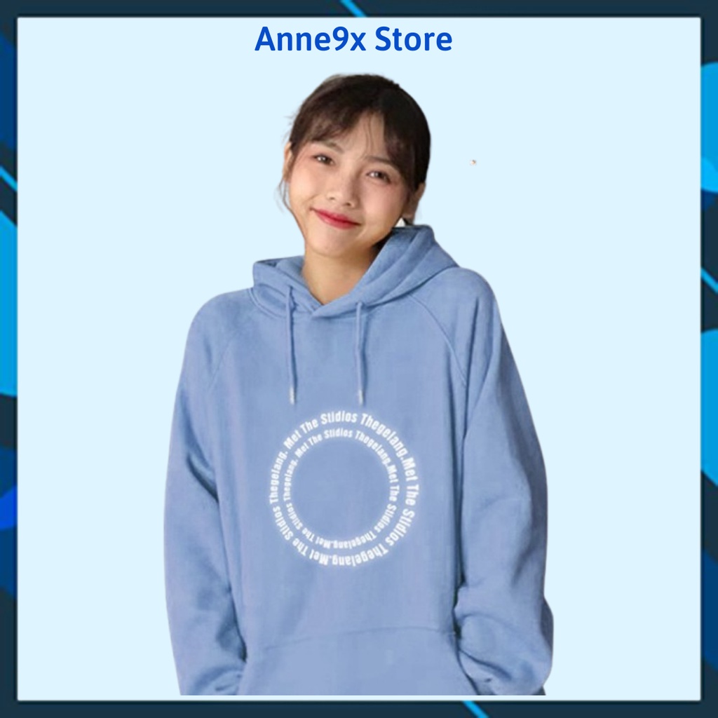 Áo Khoác Nỉ Hoodie Phản Quang Vòng Tròn Chữ PQ43KN AQ