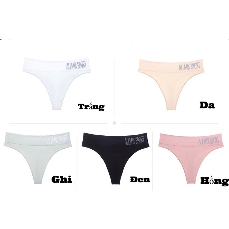 Quần Lót Nữ Cradin Lọt Khe Cotton Allmix Sport Sexy Cao Cấp 7008