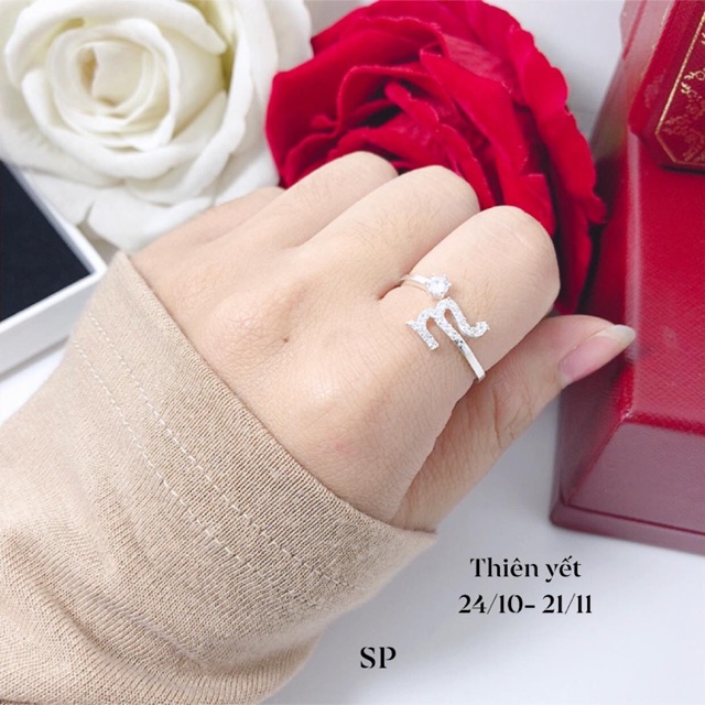 Nhẫn 12 cung hoàng đạo bạc ta