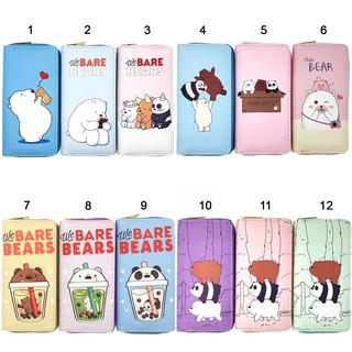 BST bóp ví dài cầm tay họa tiết hoạt hình gấu ú trà sữa We Bare Bears cute - Link 20 - NHÀ ĐẬU