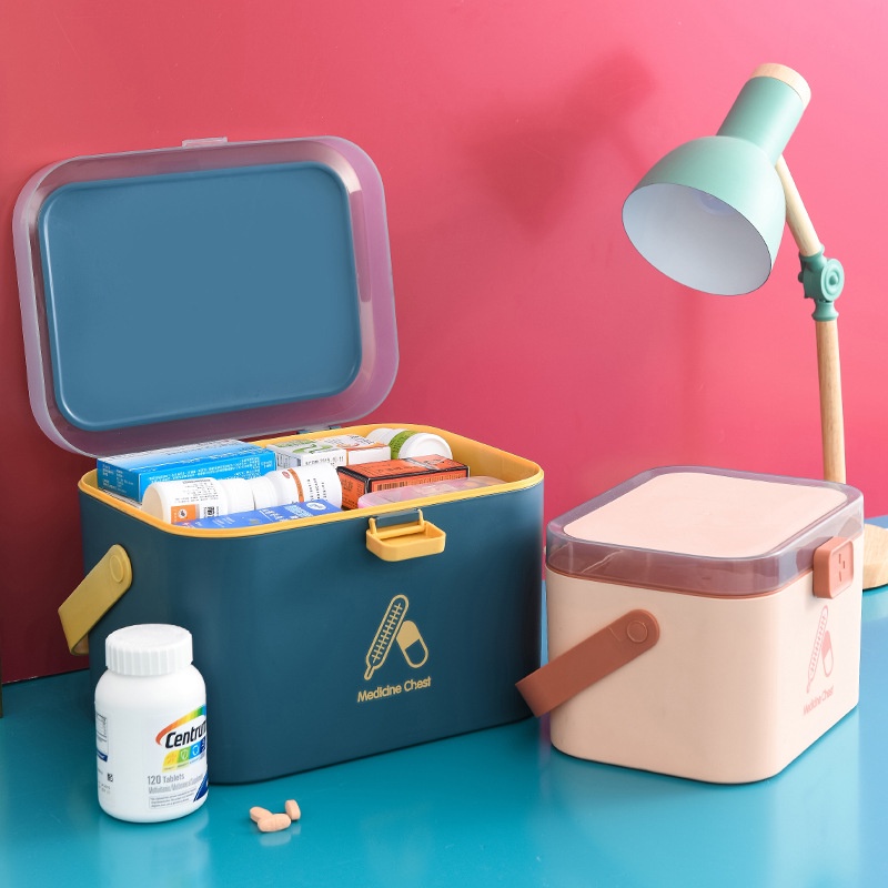 Hộp Đựng Thuốc 2 Tầng Cỡ Lớn Thiết Kế Sáng Tạo Sử Dụng Tiện Lợi