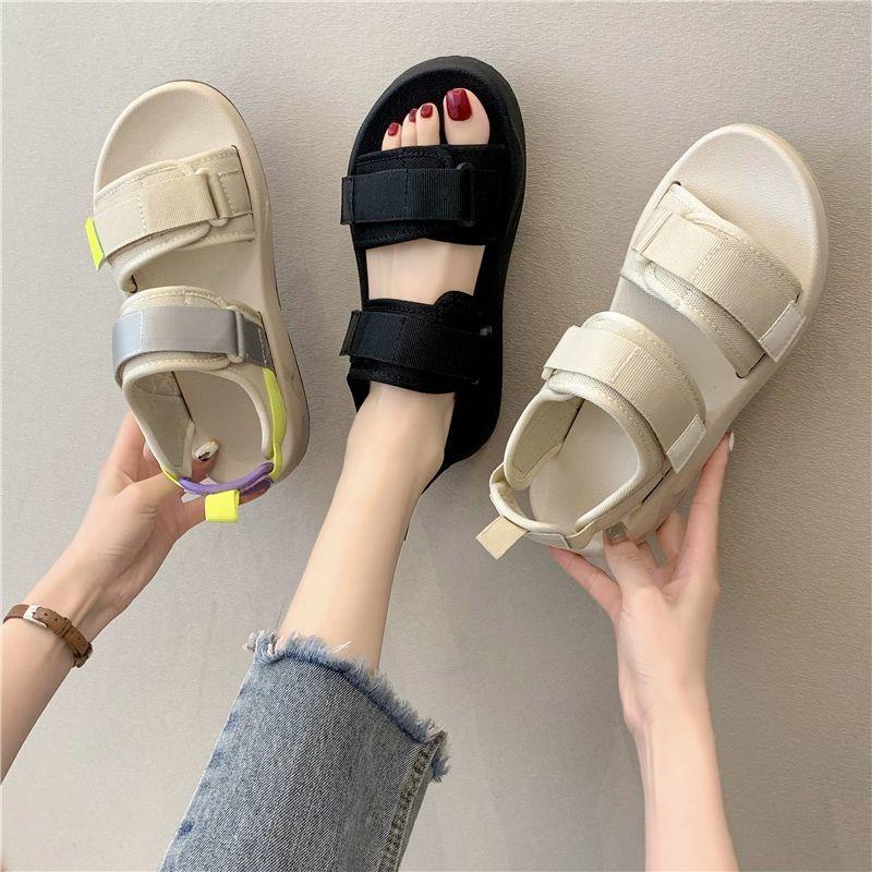 Giày sandal thể thao phong cách Harajuku mùa hè 2021 cho nữ