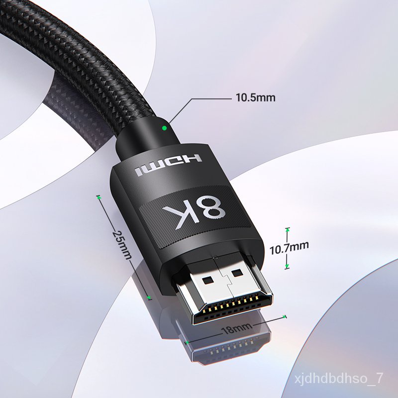 Cáp HDMI UGREEN JASOZ 8K 60Hz 2.1 48Gbps Male to Male Cable thích hợp cho TV máy tính PS4 PS5