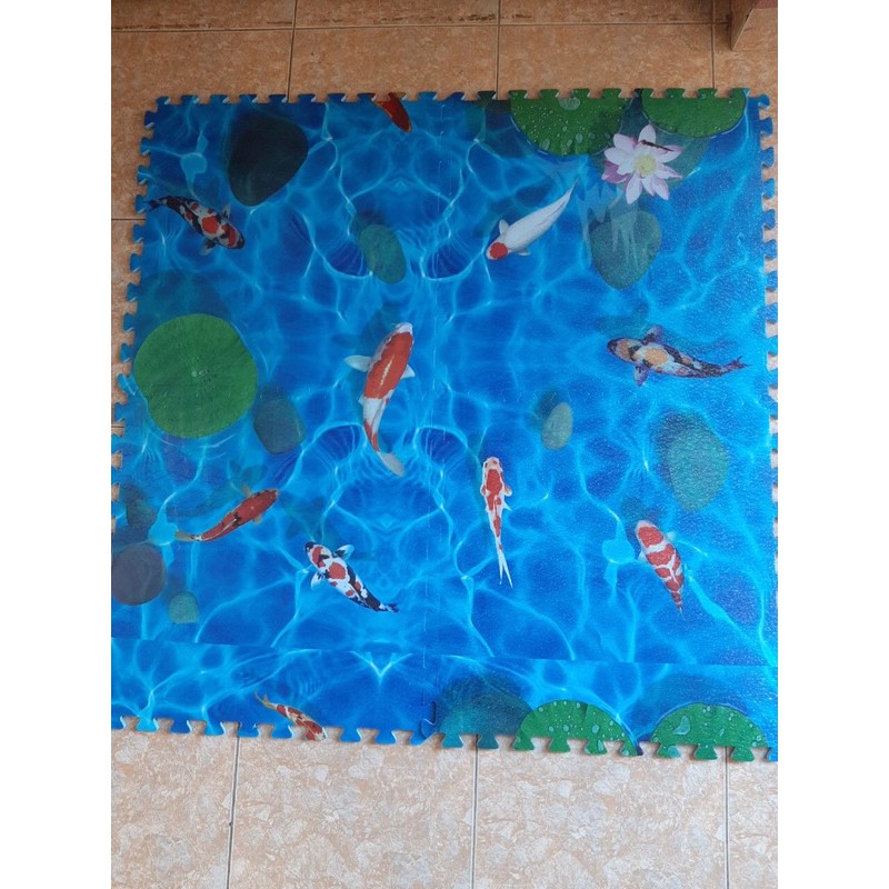 Thảm xốp Hồ Cá Koi 60cm. Bộ 4 tấm.