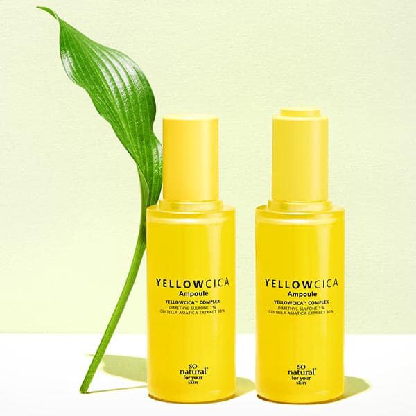 Serum Mụn Yellow Cica Ampoule So Natural