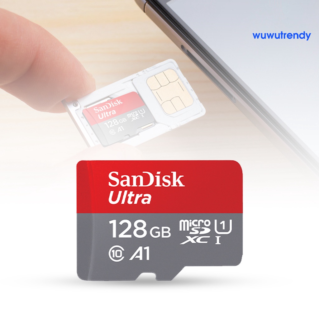 Thẻ Nhớ 64GB / 128GB / 256GB / 512GB TF / SD Siêu Mỏng Chống Thấm Nước Chống Từ Tính Hiệu Sandisk Dành Cho Máy Ảnh