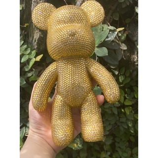 Gấu Bearbrick đã đính đá thủ công size 23cm