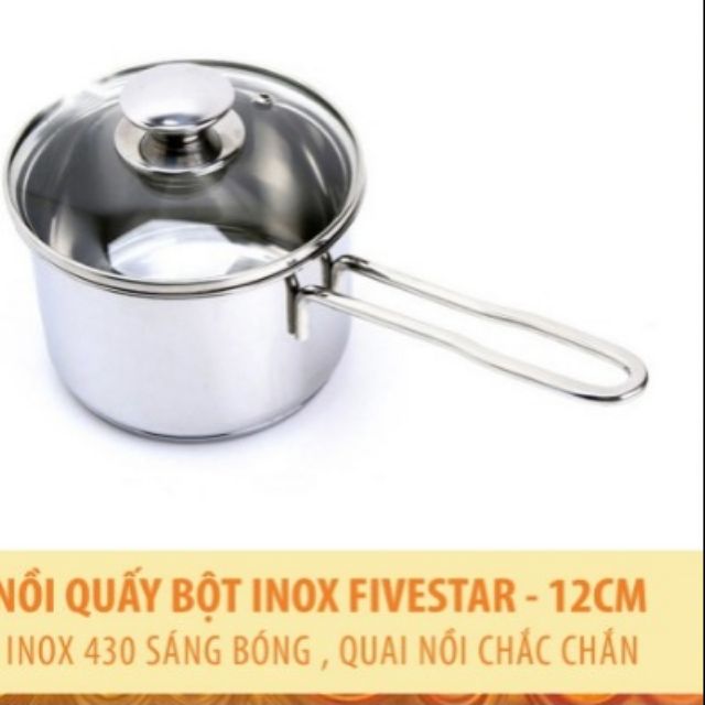 Nồi Quấy Bột 3 Đáy Five Star 12cm