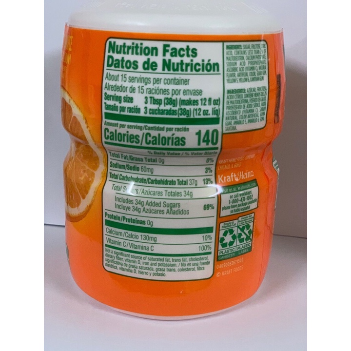 Bột Cam Tang Orange Naranja - Mỹ