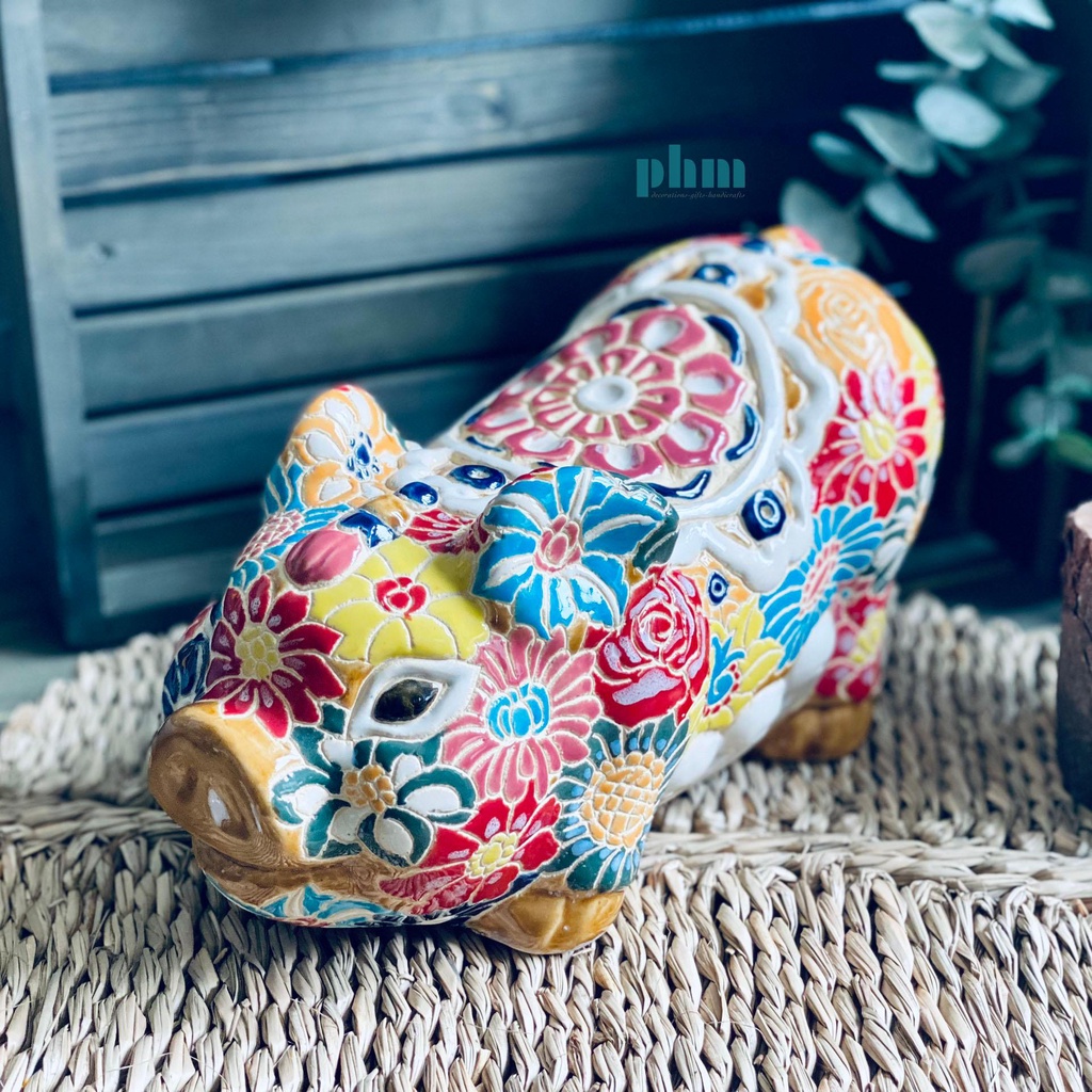 Heo đất bách hoa lưng sen hồng