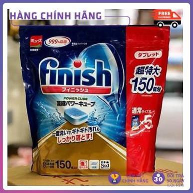 Viên Rửa Bát Finish Nhật Bản túi 150 Viên | Viên Rửa Chén Chuyên Dụng Cho Máy Rửa Chén Finish FRESHIP