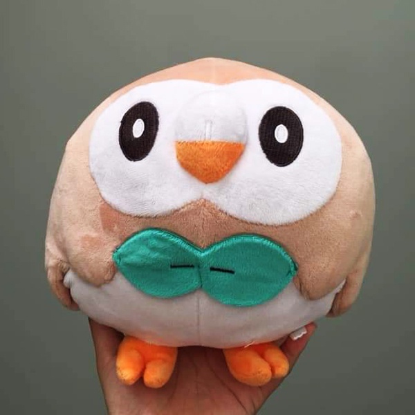 Thú Bông Pokemon Chim Cú Mèo Rowlet  xinh xắn dễ thương  hàng chính hãng pokemon mới 100%