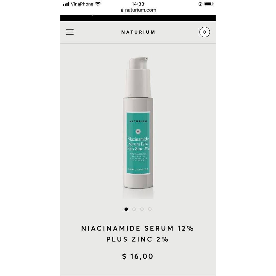 Serum Niacinamide 12% Plus Zinc 2% Naturium | BigBuy360 - bigbuy360.vn
