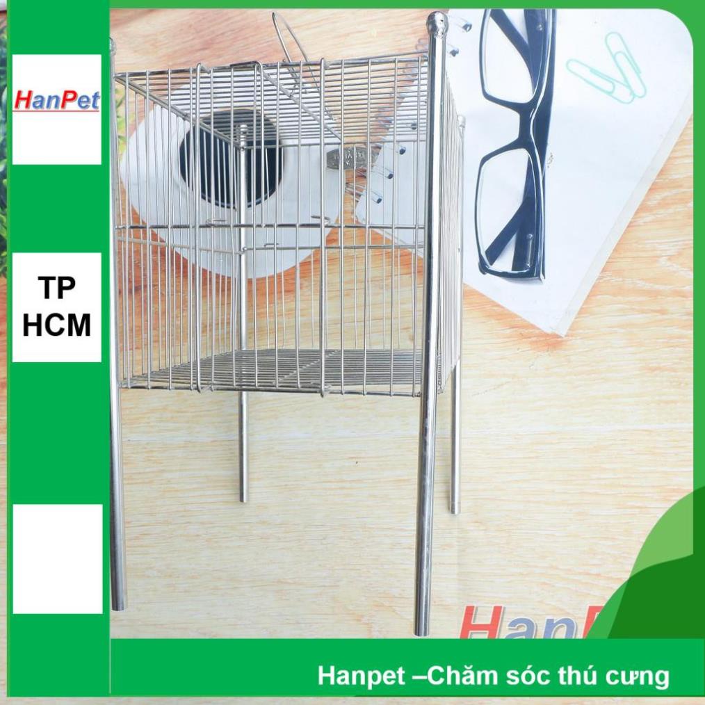 Lồng tắm chim khuyên - lồng chuột hamster 100%  inox không gỉ sét (phukienchomeo.pet longtam) chuồng chim / lồng nuôi