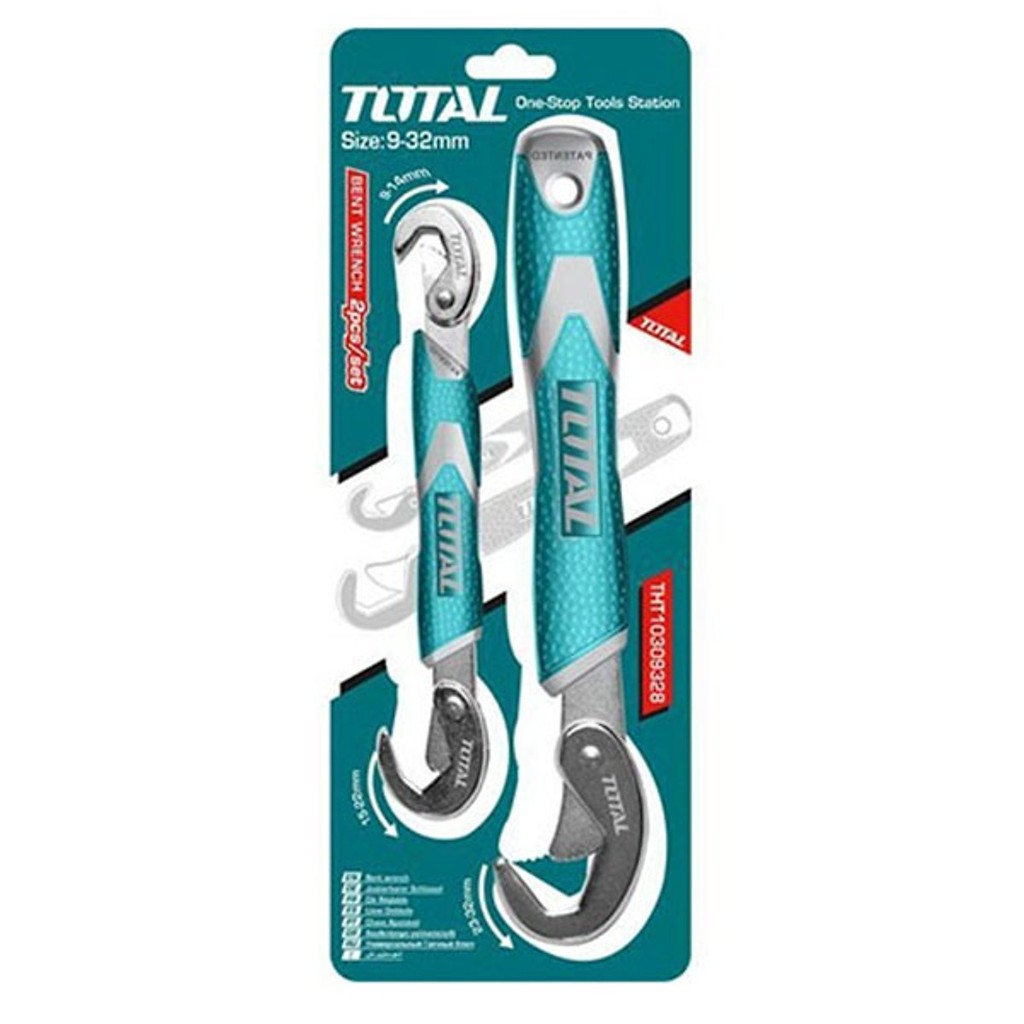 Bộ mỏ lết đa năng 2 chi tiết Total THT10309328