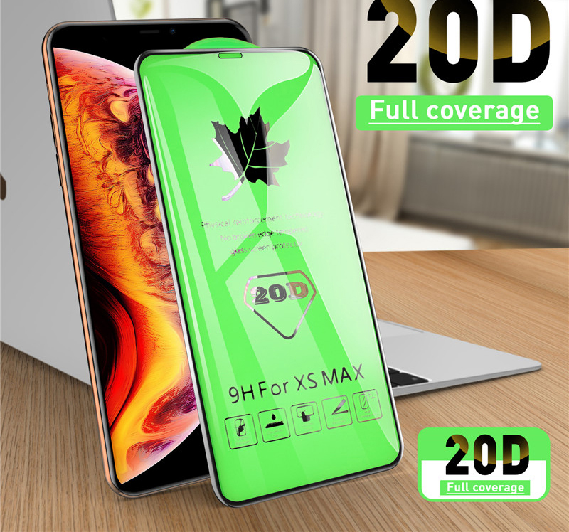 Kính cường lực 20d siêu bền cho Iphone 6 6s 7 8 Plus Xs Max Xr 11 Pro Max Se2020