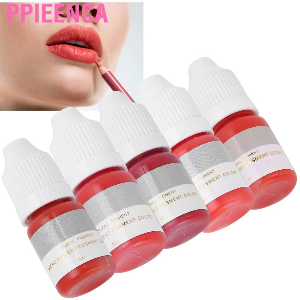Ppieenca Fast Coloring Lip Tattoo Ink Practice Microblading Pigment Accessory for Beginner 8ml