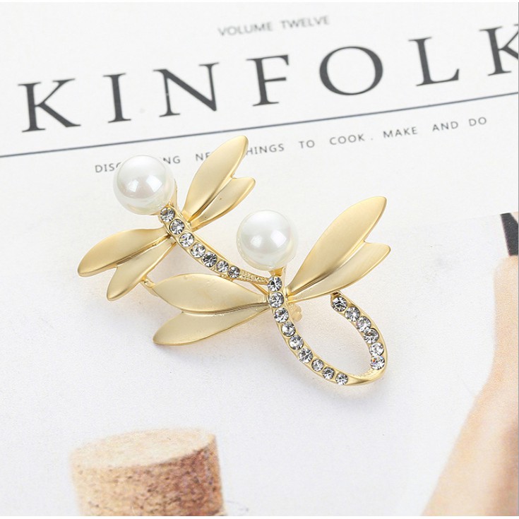 Cài áo chuồn chuồn đôi cách điệu dễ thương GC139