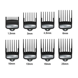 Bộ Cữ Gá Thép 8 cái (1,5-25mm) Cho Tông Đơ Magic, F22,F32,F35,F36,... Và Nhiều Loại Tông Đơ Khác