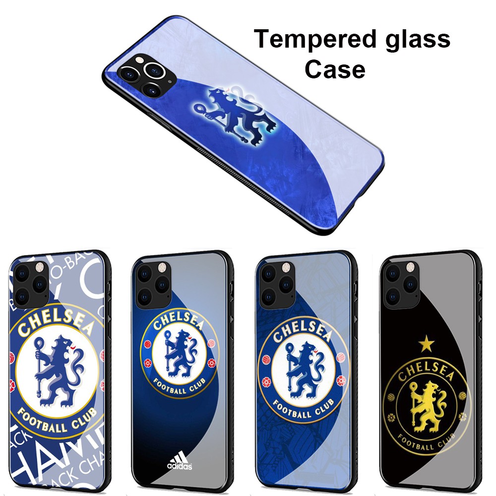 Ốp Lưng Mặt Kính Cường Lực Chelsea Club Cho Iphone Xr Xs Max 7 8 6s 6 Plus 7 + 8 + 5 5s 2020