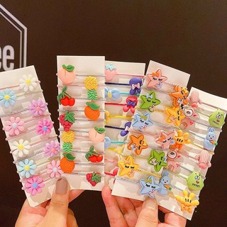 Set 10 dây chun buộc tóc cho bé siêu xinh