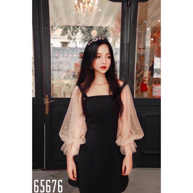 Đầm tay lưới ❤️