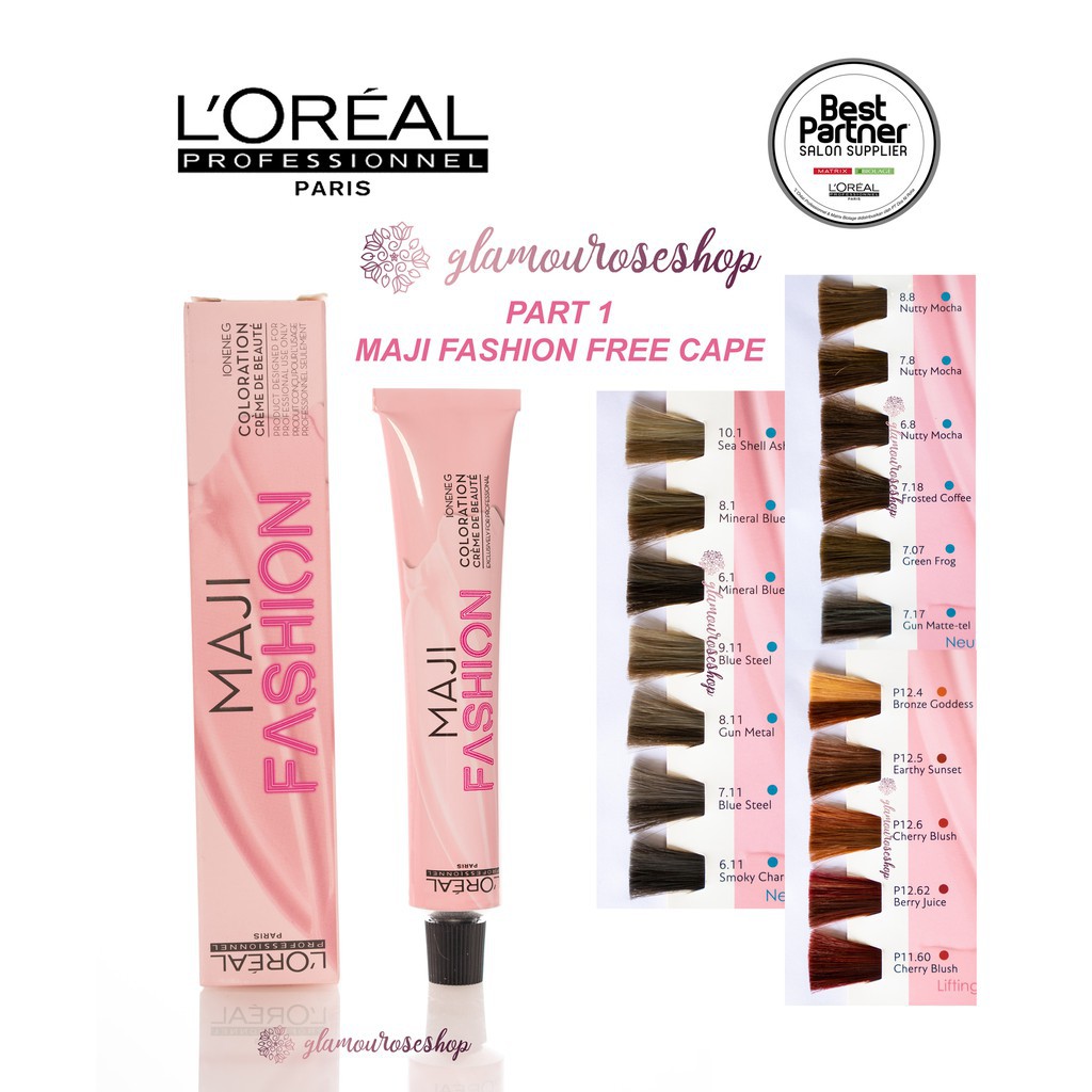 Tuýp Màu Nhuộm Tóc Loreal Maji Fashion 50ml new 2021 +kèm oxi tương ứng