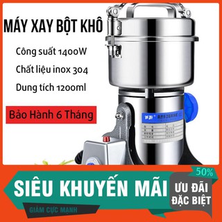 Máy Xay Bột Khô Đa Năng  Máy Xay Ngũ Seka 800y Xay Gạo Ngũ Cố Gia Vị Siêu Mịn Tặng Kèm Rây Lọc Chổi Quét Bột
