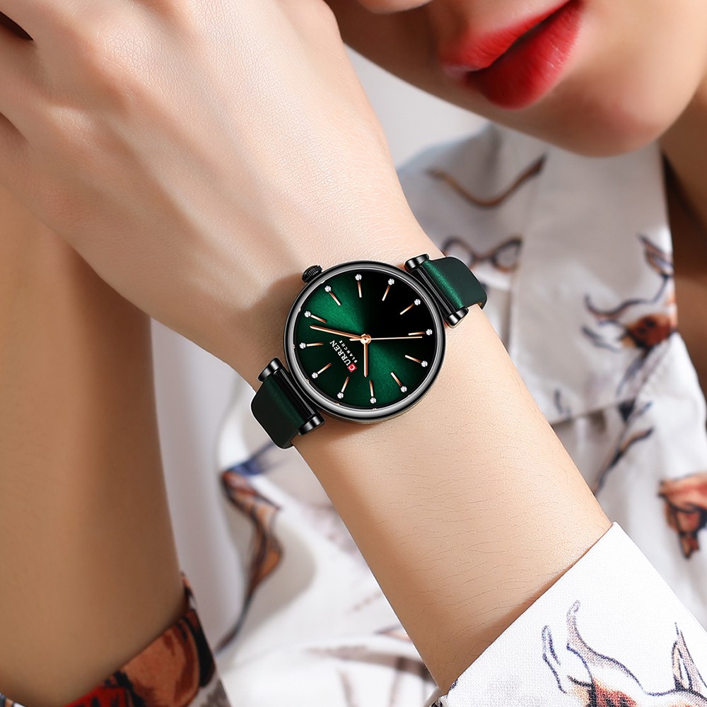 Đồng Hồ Thạch Anh Curren 9081l Chống Thấm Nước Với Dây Đeo Mỏng Cao Cấp Cho Nữ