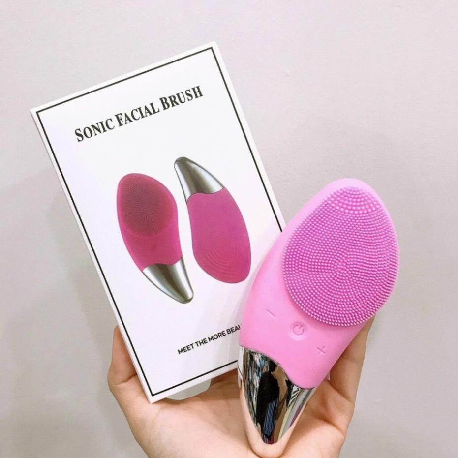 (Giá sỉ -MẪU MỚI NHẤT 2020-2021) MÁY RỬA MẶT MASAGE NÂNG CƠ MẶT 3IN1 {SONIC FACIAL BRUSH} CAO CẤP- CHỐNG NƯỚC TUYỆT ĐỐI