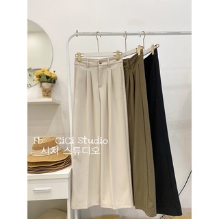 Quần culottes vải tuyết mưa - ảnh thật