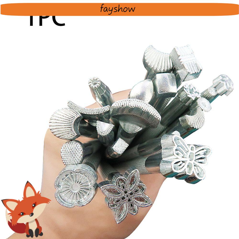 💕Fay💕 Con Dấu Dập Đồ Da Bằng Kim Loại Tiện Dụng DIY