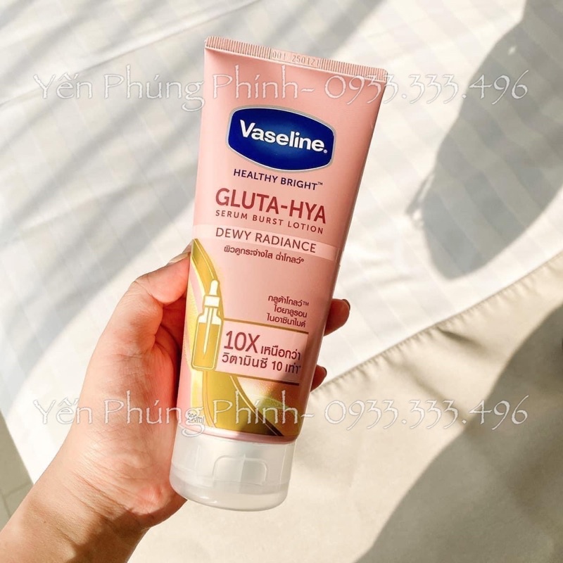 VASELINE 10X GLUTA - HYA NGÀY + ĐÊM