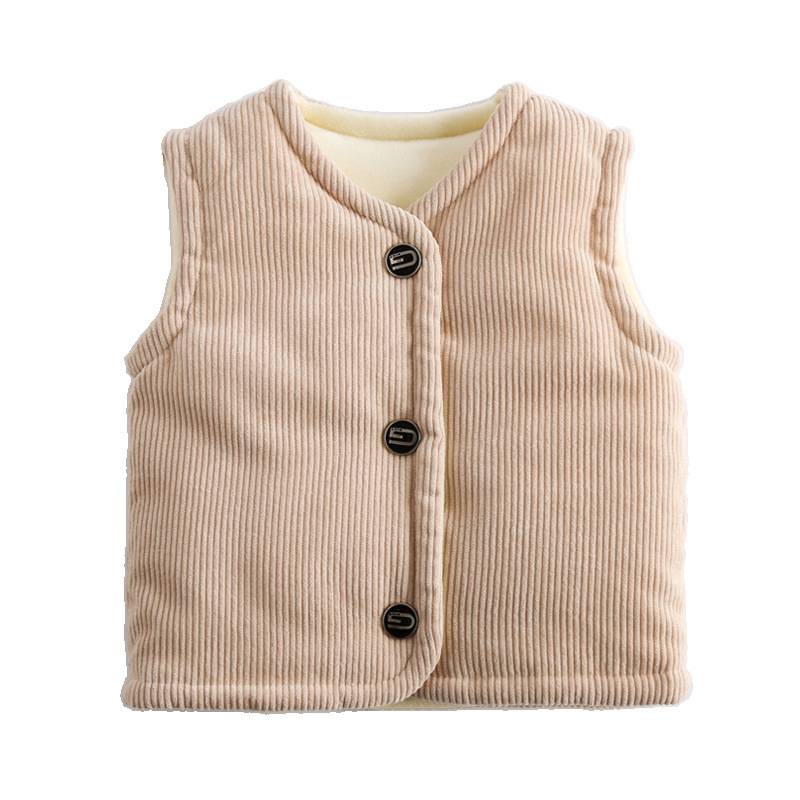 MezyTicky Trẻ em xuống áo vest cotton mùa thu đông trẻ sơ sinh và trẻ nhỏ trong áo vest trẻ em lớn thời trang dày dặn ấm áp