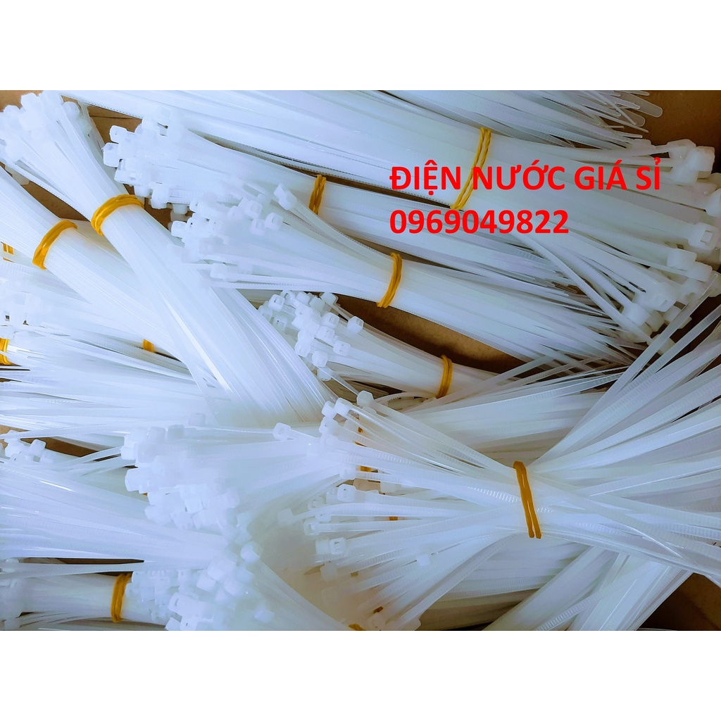 1 Kg Dây Rút Nhựa, Dây Thít Nhựa Dài 15cm Loại Nylon PA66 Cao Cấp