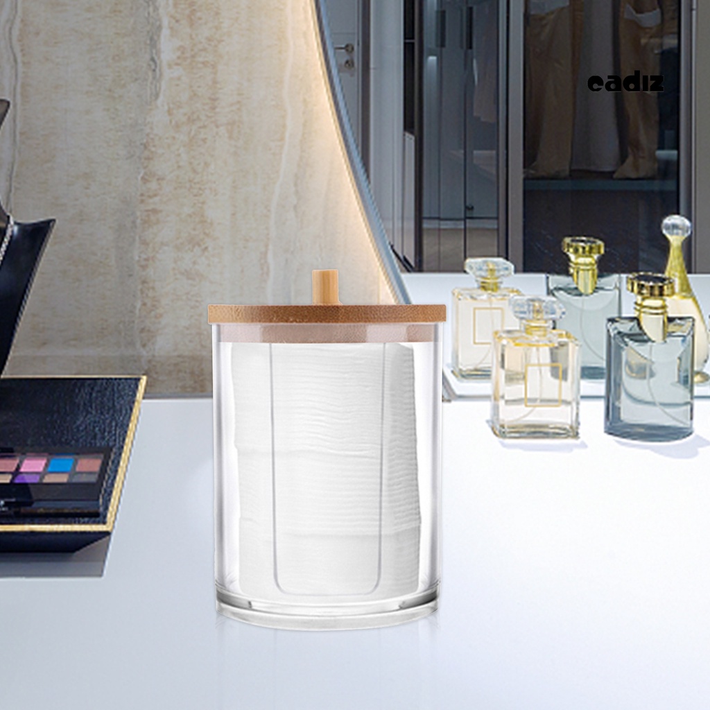 [Hàng mới về] Hộp đựng bông tẩy trang trong suốt thiết kế đơn giản đa năng tiện dụng cho gia đình