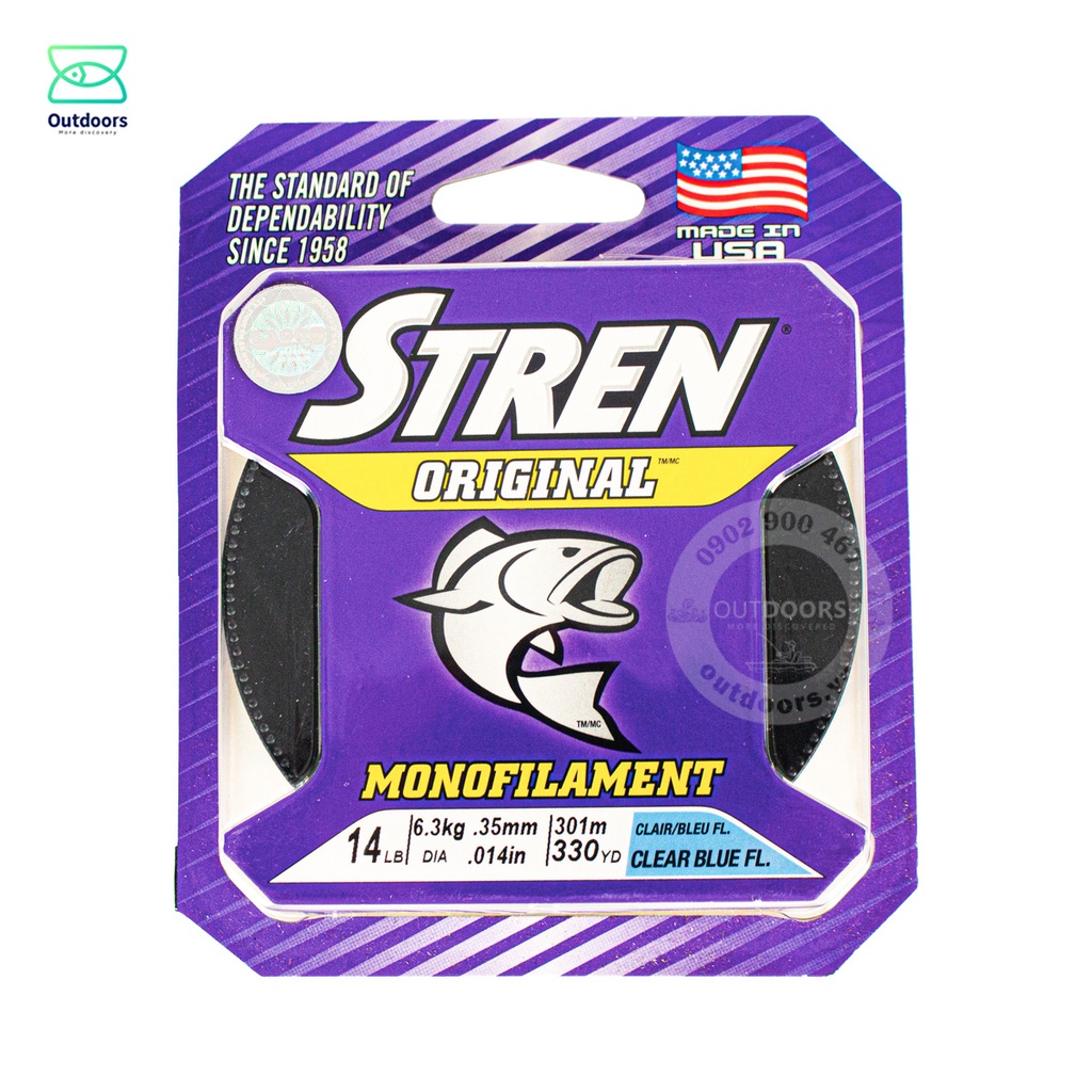 Dây cước câu cá Stren Original 330yd 14lb/ 17lb