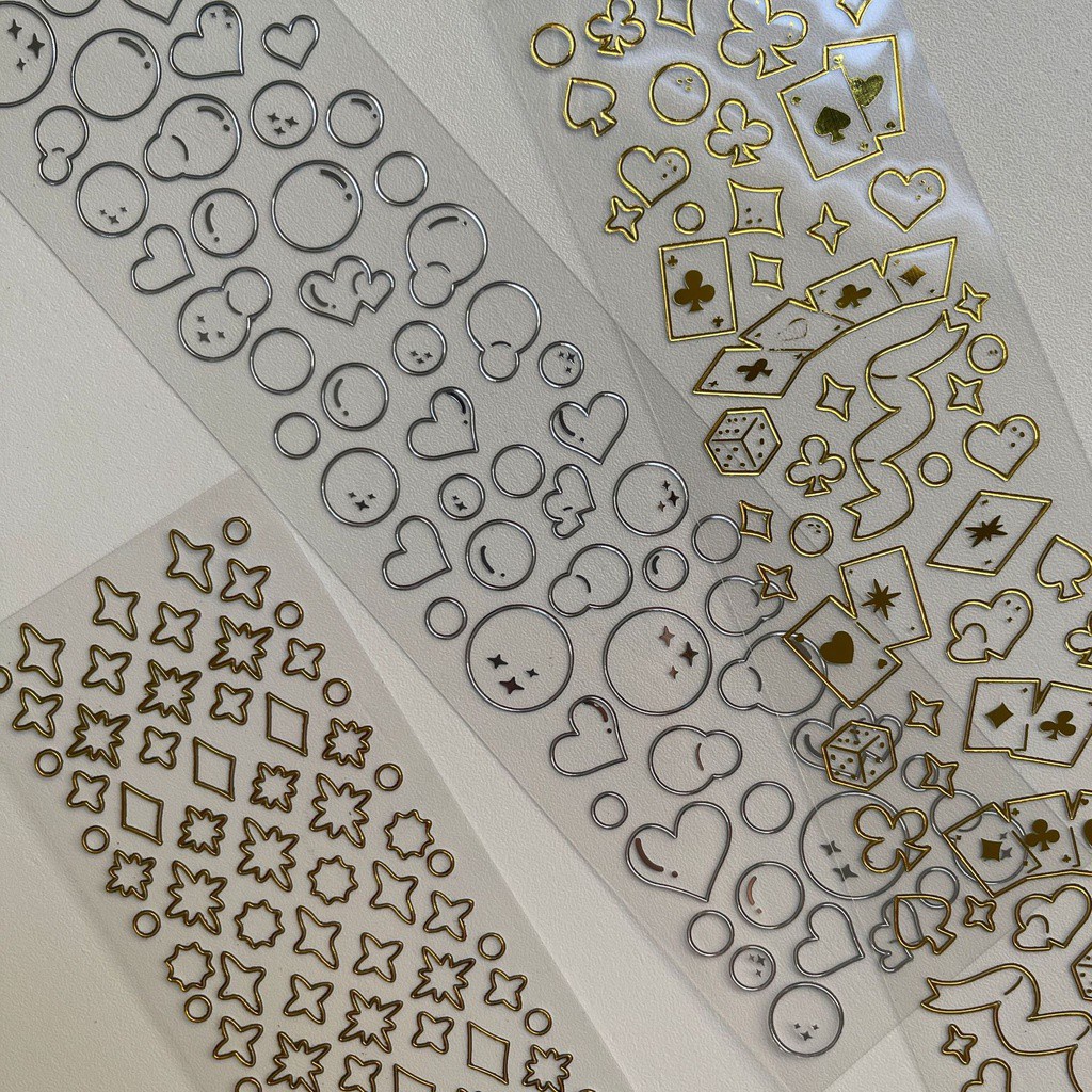 Sticker Trong Suốt Dán Trang Trí