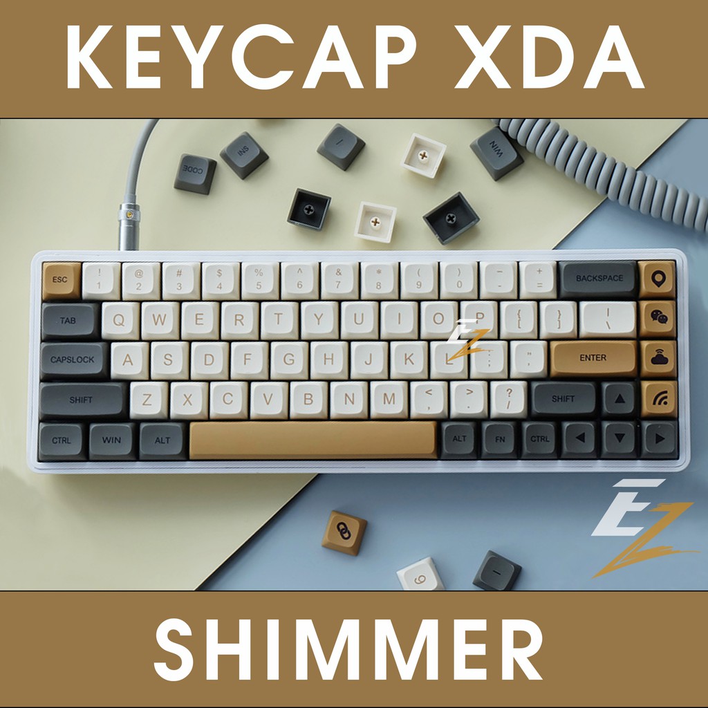Keycap Shimmer PBT XDA Dyesub 125 Phím