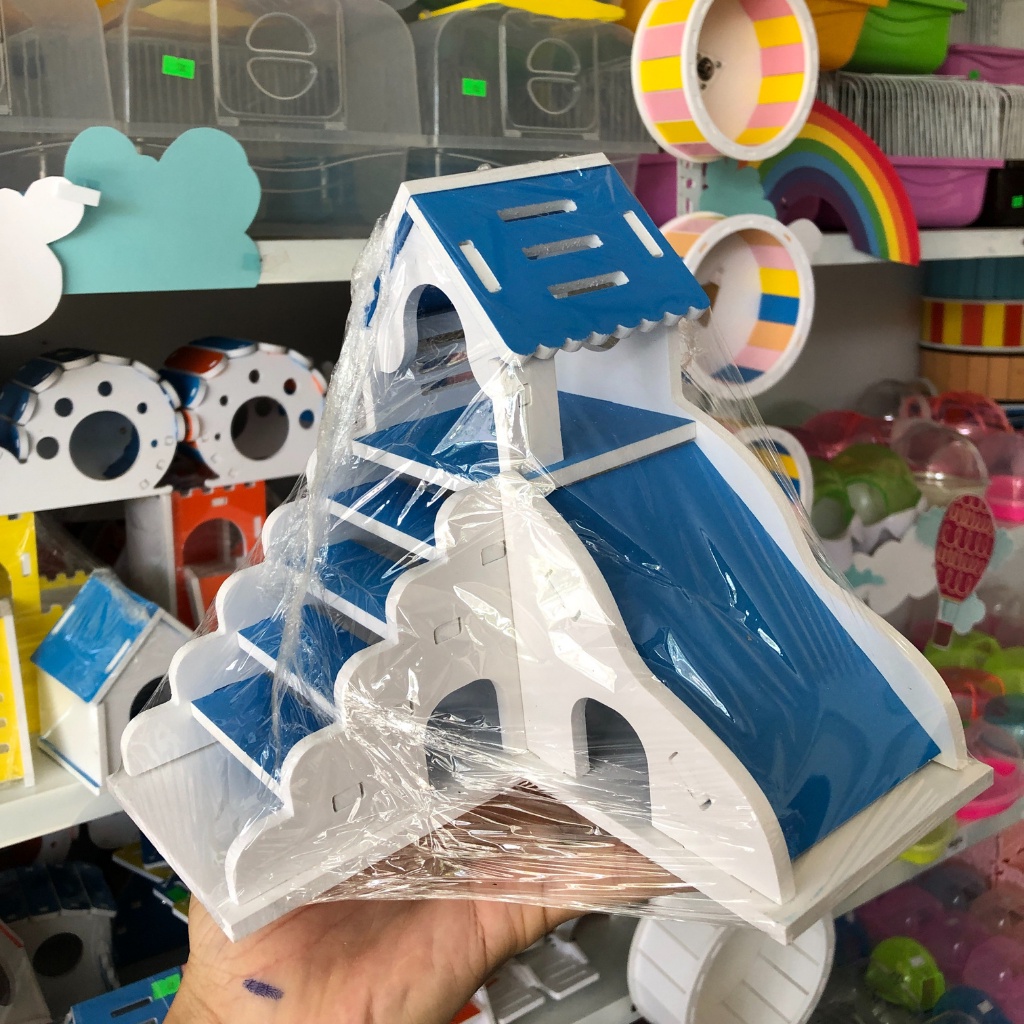 Nhà ngủ XỐP CẦU TUỘT cho hamster, sóc, bọ, nhím, thú nhỏ