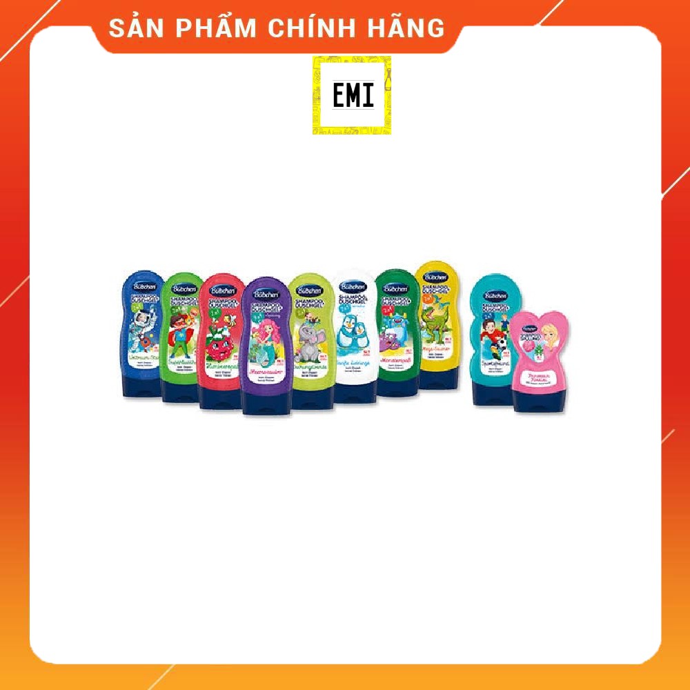 Sữa tắm và gội Bübchen số 1 tại Đức cho trẻ em (230ml)