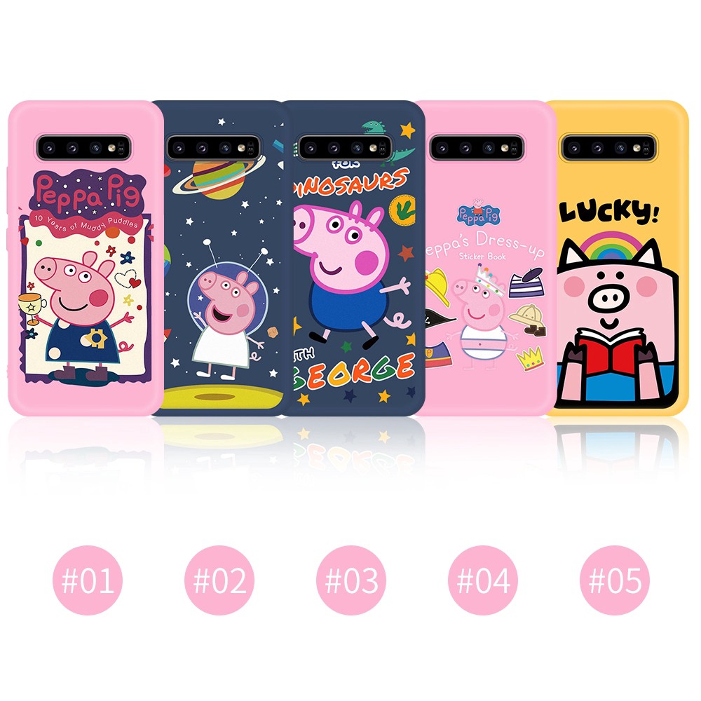 Ốp lưng Samsung Galaxy S10E S8 S9 PLUS mẫu heo peppa | BigBuy360 - bigbuy360.vn